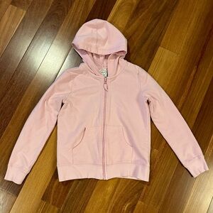 Circo Girls 7/8 Pale Pink Zip Up Hoodie Sweatshirt Jacket - GUC